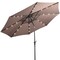 Costway 10ft Patio Solar Umbrella LED Patio Market Steel Tilt w/ Crank Outdoor (Tan)